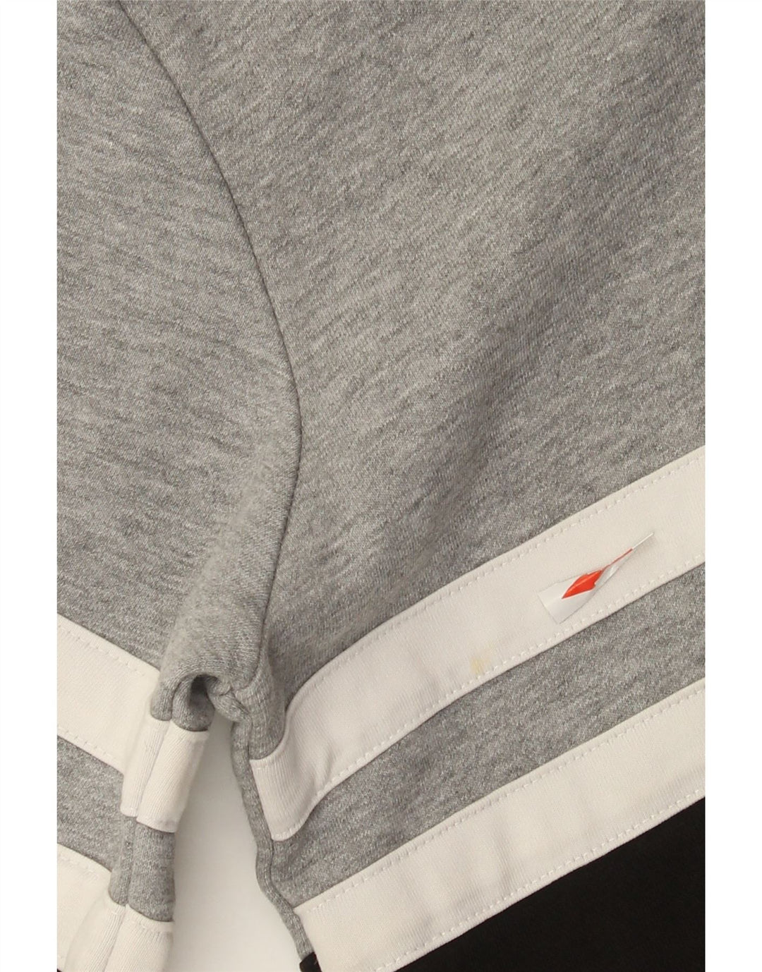 Ellesse Herren-Kapuzenpullover, klein, graue Farbblock-Baumwolle