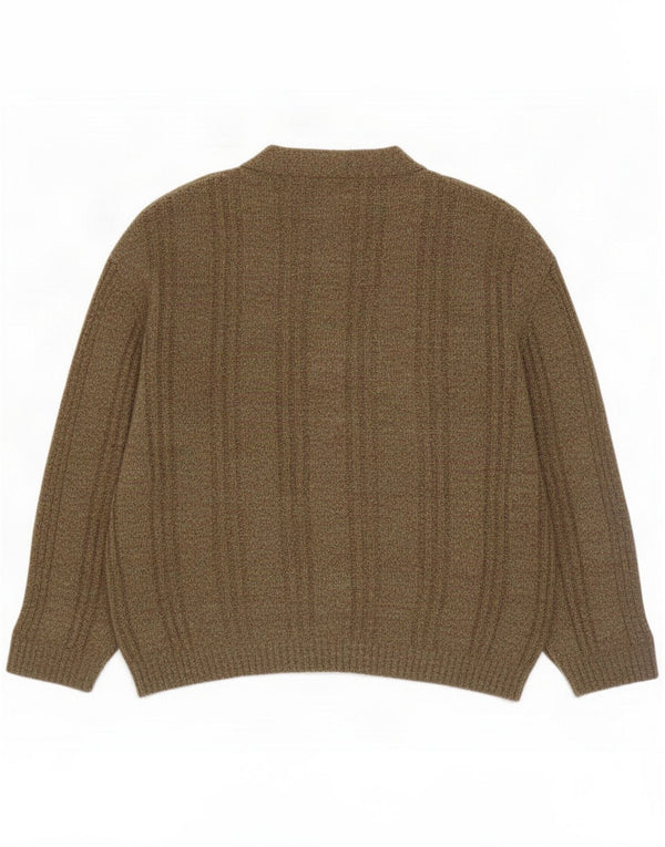 Wellington Mens Four Seasons Cardigan Sweater Medium Green Meliert