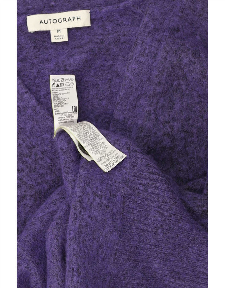 Marks & Spencer Damen-Strickjacke „Autograph“, Gr. 14, Mittelviolett