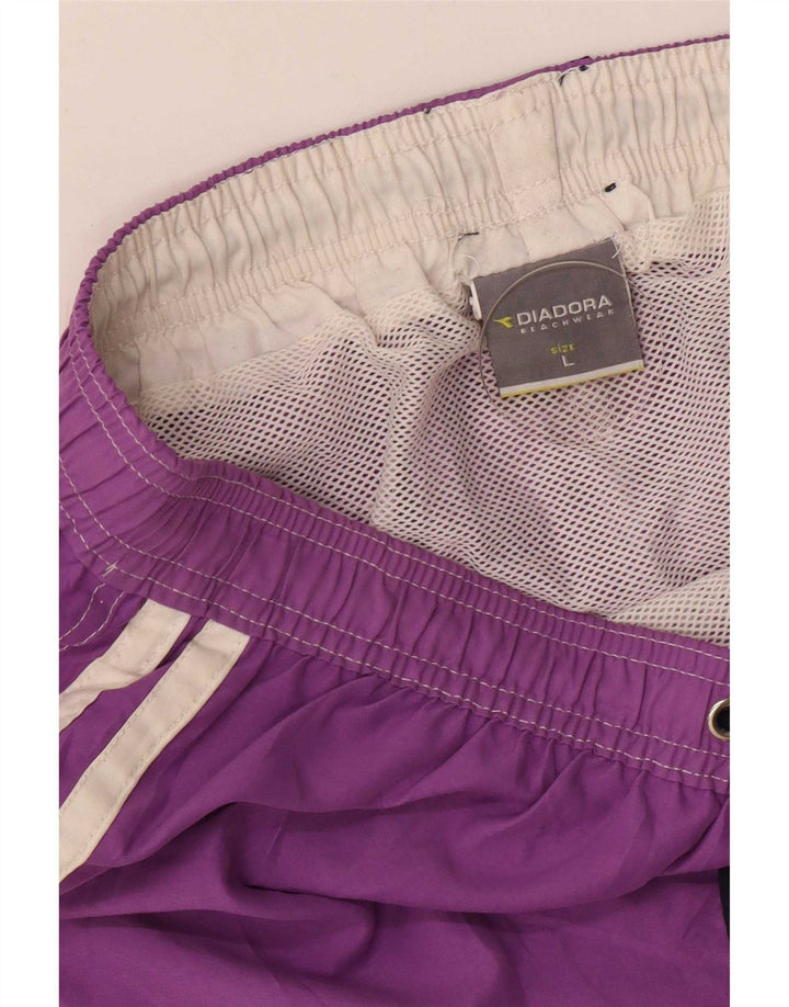 Diadora Herren-Badeshorts, groß, lila, Polyester