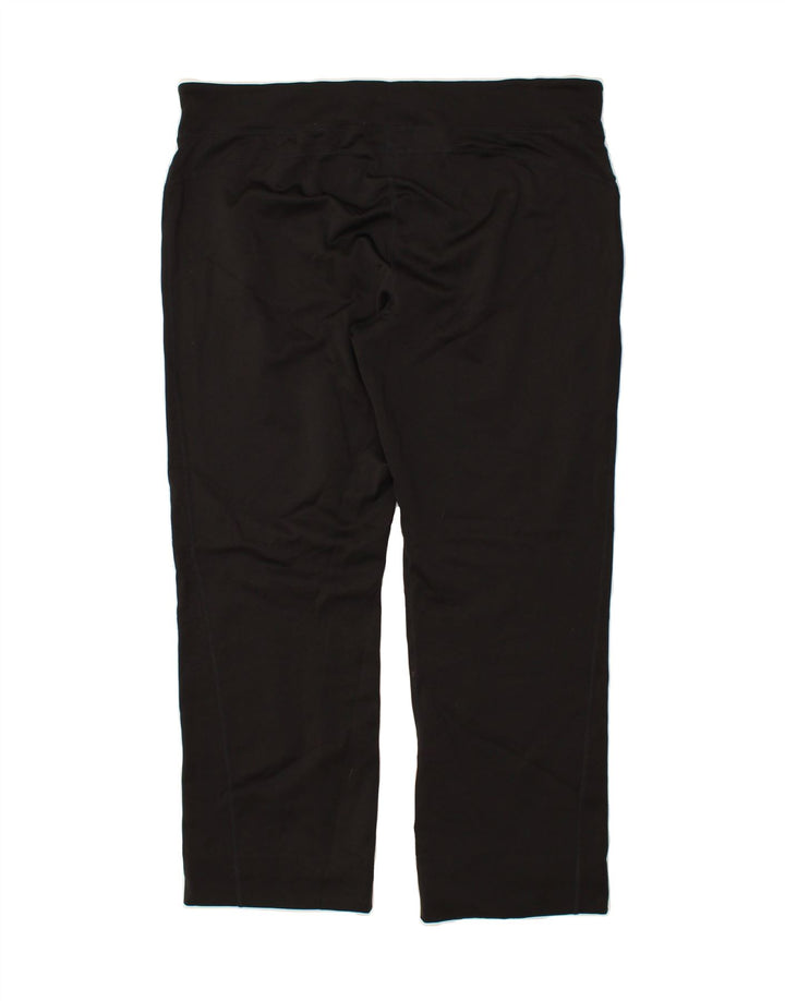 EDDIE BAUER Womens Tracksuit Trousers UK 20 2XL  Black Polyester Vintage Eddie Bauer and Second-Hand Eddie Bauer from Messina Hembry 