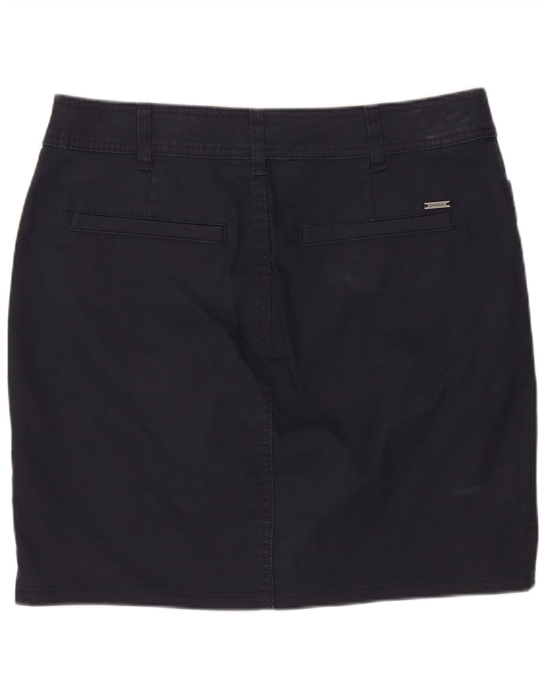 PRANA Damen Minirock US 10 Large W32 Marineblaue Baumwolle