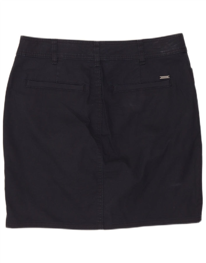 PRANA Damen Minirock US 10 Large W32 Marineblaue Baumwolle