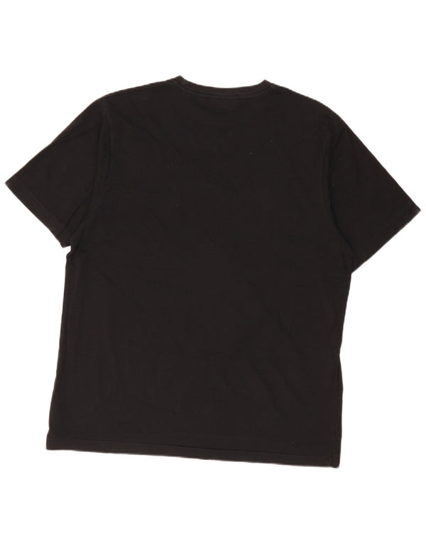 DKNY Mens T-Shirt Top Large Black Cotton