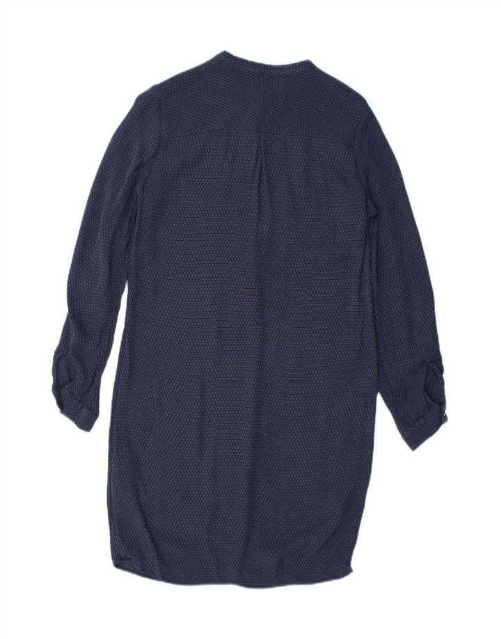 MASSIMO DUTTI Womens Pullover Shirt Dress EU 38 Small Navy Blue Geometric Vintage Massimo Dutti and Second-Hand Massimo Dutti from Messina Hembry 