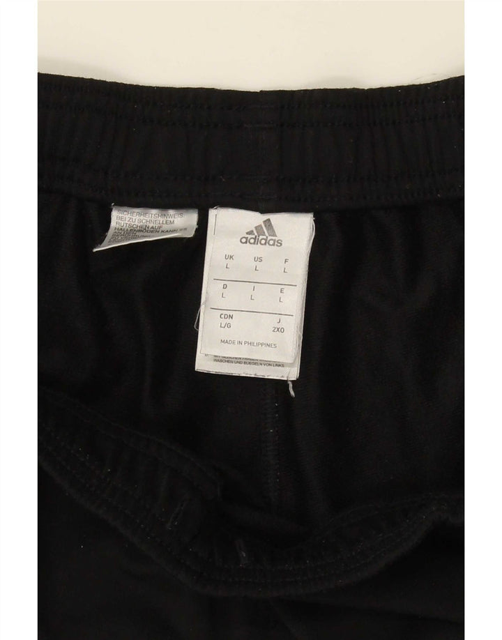 Adidas Herren-Trainingshose, groß, aus schwarzem Polyester
