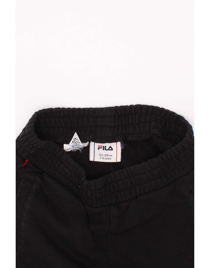 Fila Jungen-Trainingshose, Jogginghose, 7–8 Jahre, Schwarz