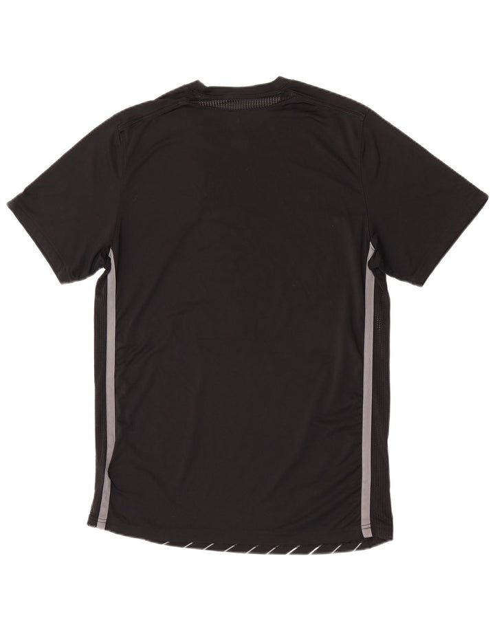 Nike Herren Dri Fit T-Shirt Top Mittelschwarz gestreift Polyester