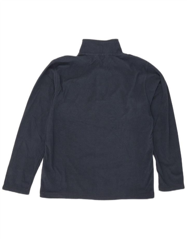 THE NORTH FACE Herren-Fleecepullover mit Reißverschluss am Hals, mittelmarineblaues Polyester