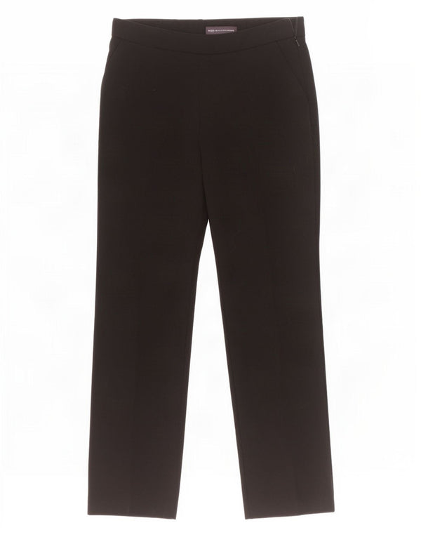 Marks & Spencer Damen Gerade Freizeithose UK 10 Small W30 L28 Schwarz