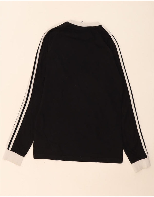 Adidas Herren Top Langarm XS Schwarz Colourblock Baumwolle