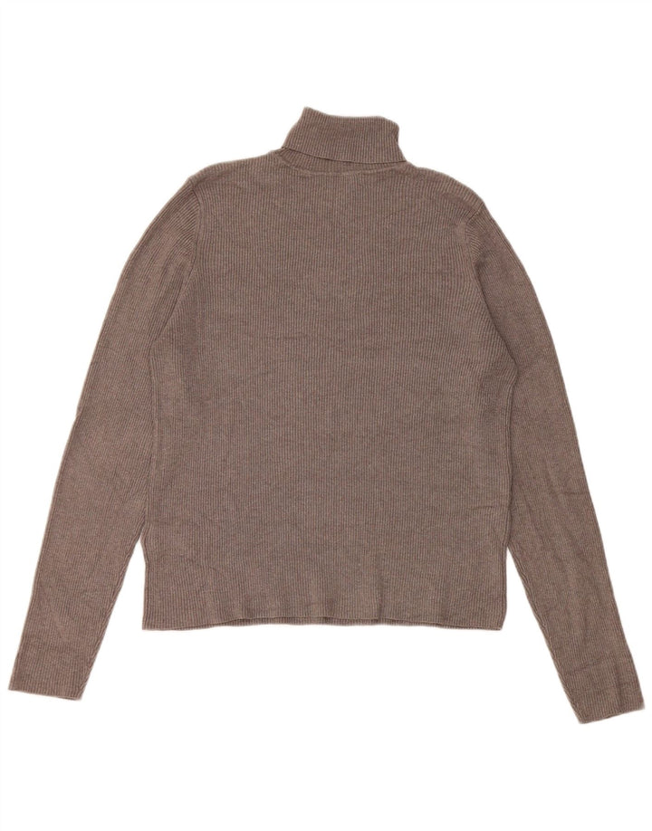 Marks & Spencer Damen Top Langarm UK 16 Large Graue Viskose
