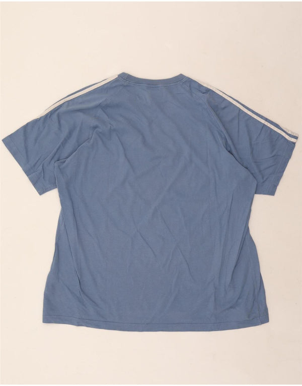 Adidas Herren T-Shirt Top 2XL Blau Baumwolle