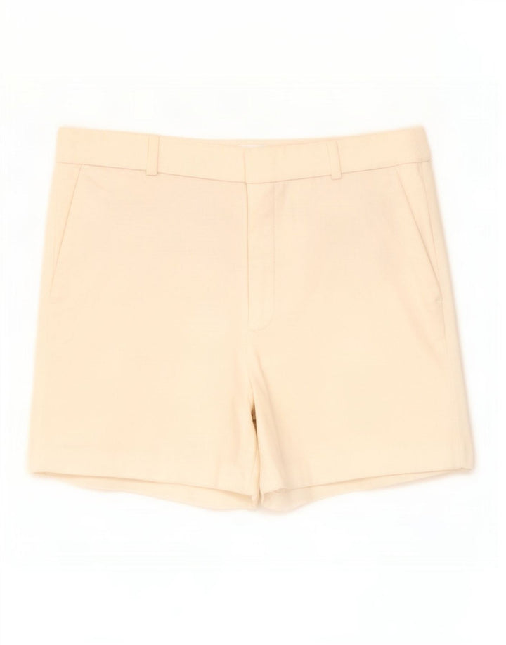 Zara Damen Chinoshorts Small W27 Weiß