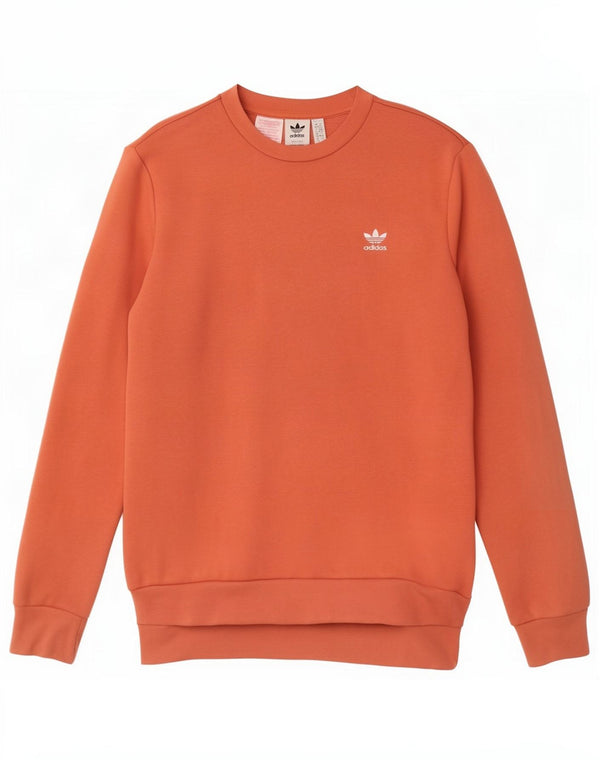 Adidas Jungen Sweatshirt Pullover 15-16 Jahre Orange Baumwolle
