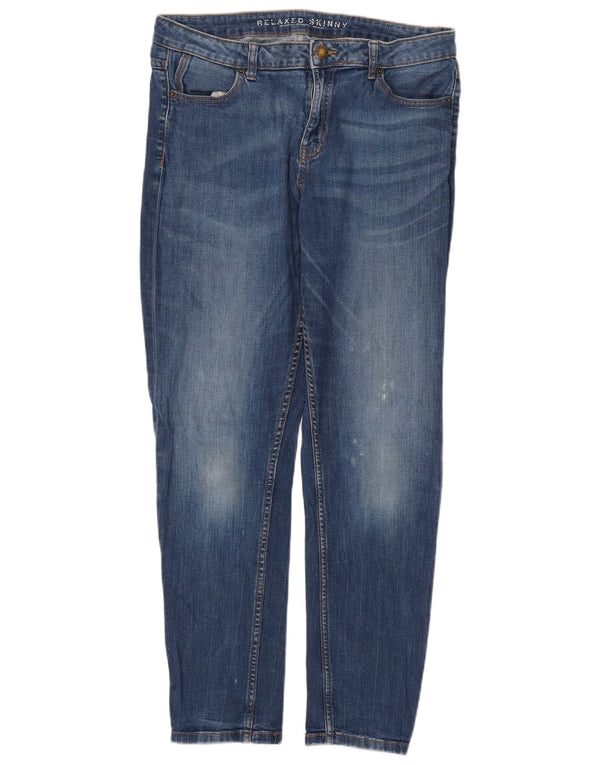 Marks & Spencer Damen Relaxed Fit Skinny Jeans UK 14 Large W34 L31 Blau
