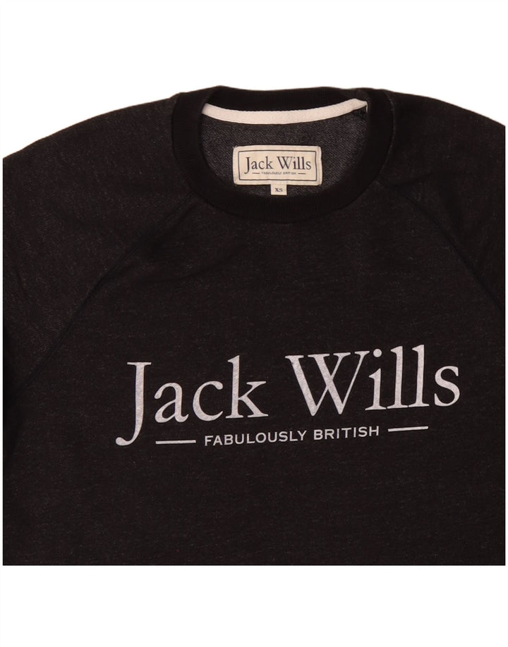 JACK WILLS Herren-Sweatshirt mit Grafik, XS, Schwarz