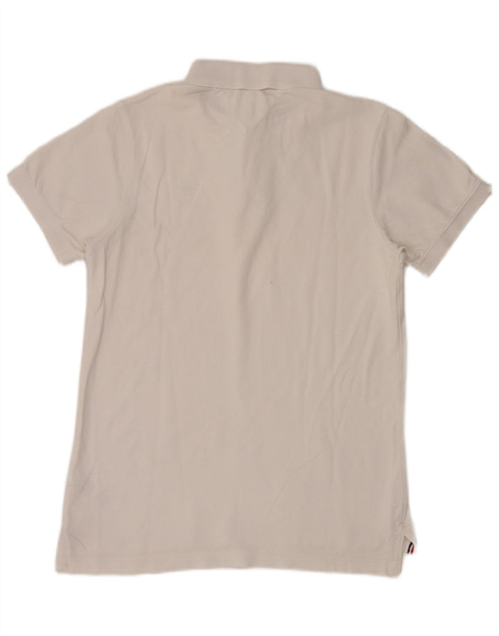 Tommy Hilfiger Herren-Poloshirt, mittelweiße Baumwolle