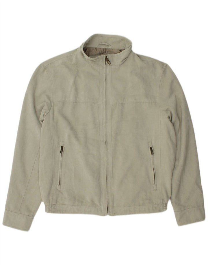Marks & Spencer Herren Bomberjacke UK 38 Mittelgrünes Polyester