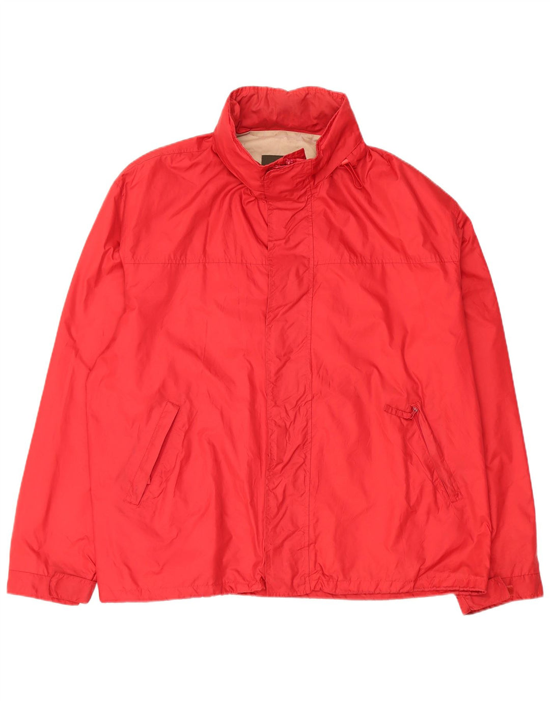 HENRY COTTONS Herren Regenjacke mit Kapuze IT 56 3XL Rot Polyamid