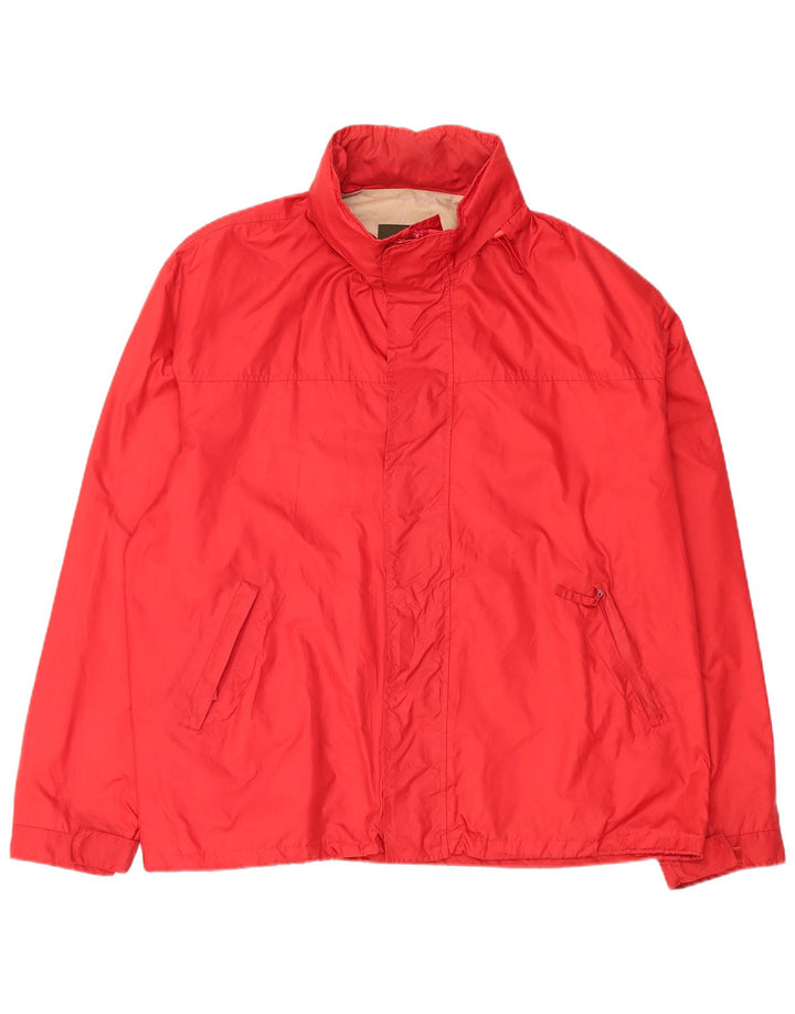 HENRY COTTONS Herren Regenjacke mit Kapuze IT 56 3XL Rot Polyamid
