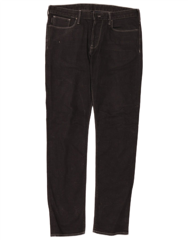 Armani Herren Slim Jeans W32 L34 Schwarze Baumwolle