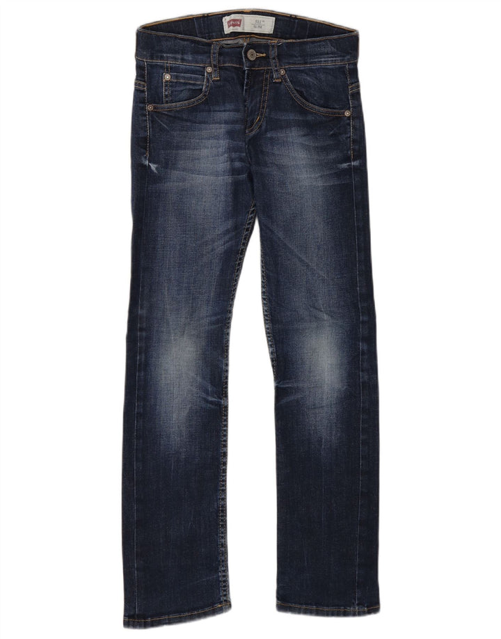 Levi's Jungen 511 Slim Jeans 9–10 Jahre W24 L26 Blaue Baumwolle