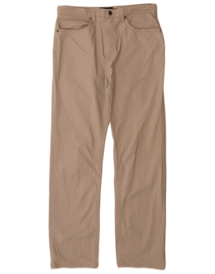 Marks & Spencer Herren Blue Harbor Straight Freizeithose W32 L31 Grau