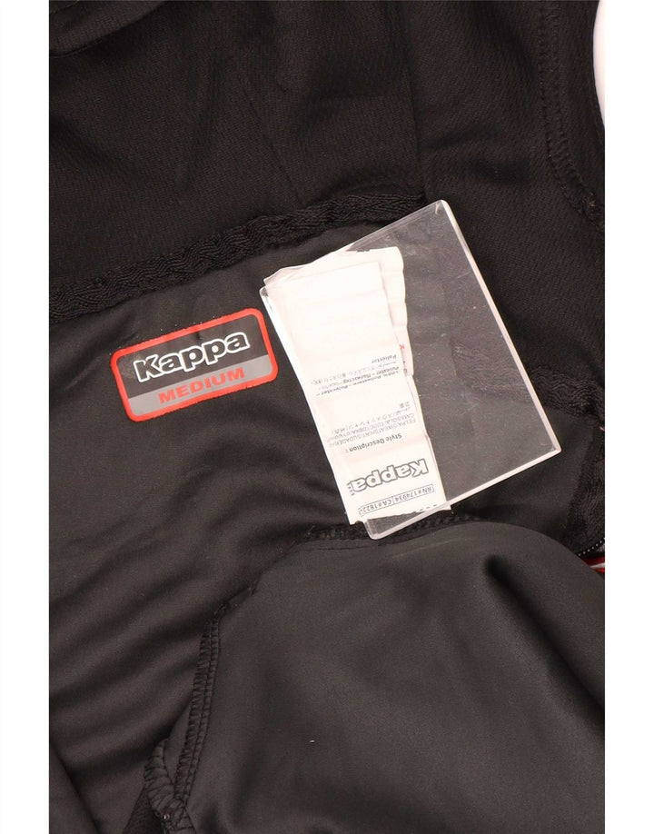 Kappa Herren Lewes Graphic Trainingsanzug-Top-Jacke, Mittelschwarz, Farbblock