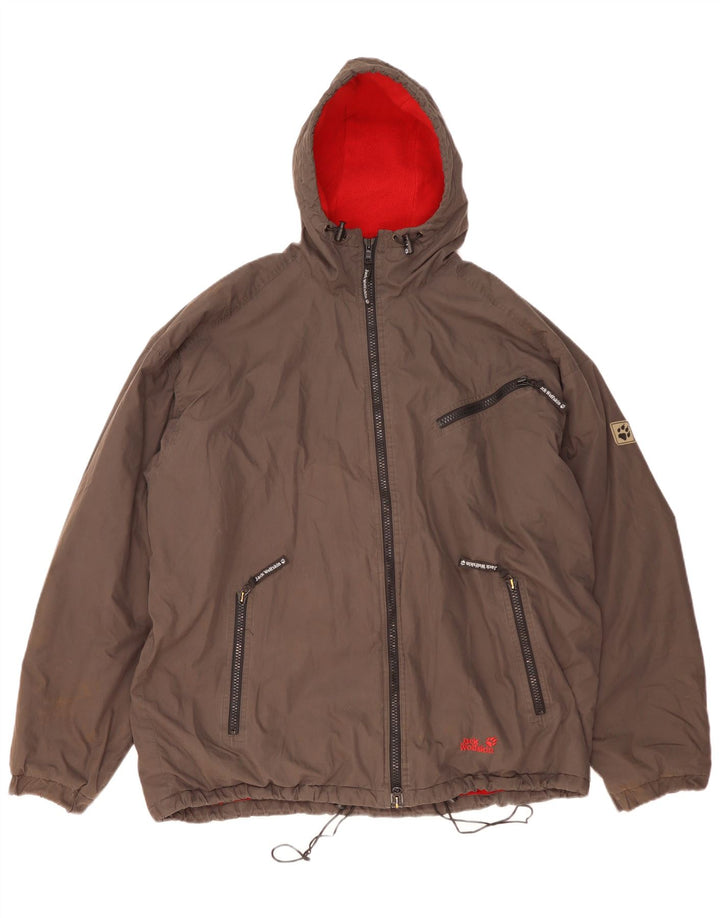 Jack Wolfskin Herren Windjacke UK 44 2XL Grau Polyester