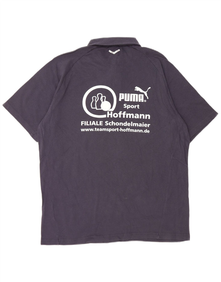 PUMA Herren Grafik-Poloshirt XL Marineblau