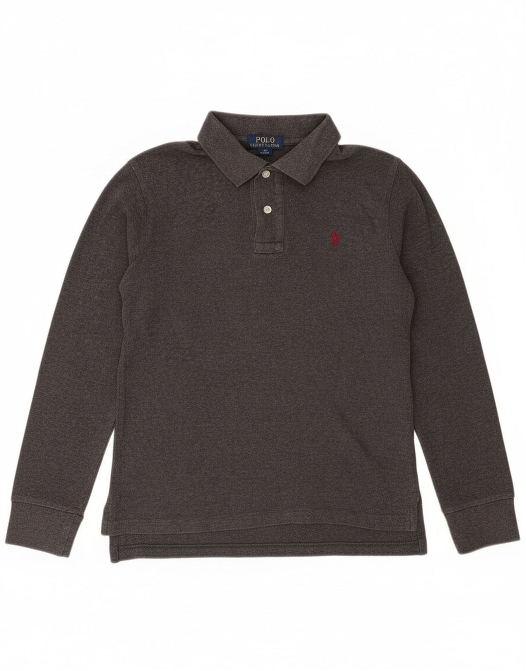 Polo Ralph Lauren Langarm-Poloshirt für Jungen, 10–11 Jahre, Mittelgrau