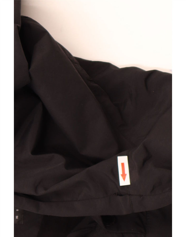 Lyle & Scott Herren-Anorakjacke mit Kapuze, UK 40, Größe L, schwarzes Nylon