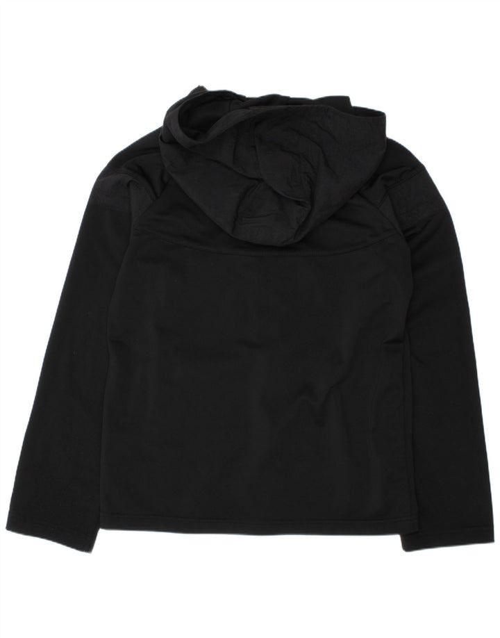 NIKE Mädchen-Kapuzenpullover mit Reißverschluss, 10–11 Jahre, mittelschwarzes Polyester