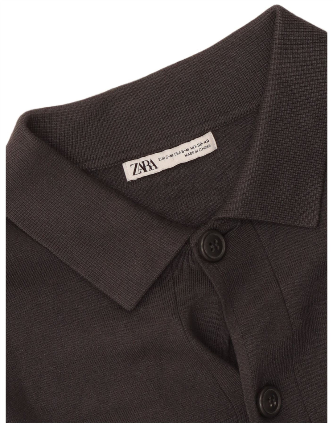 Zara Herren-Cardigan-Pullover, klein, Grau