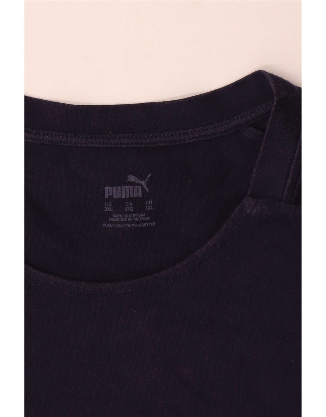 Puma Herren T-Shirt Top 3XL Marineblau Baumwolle