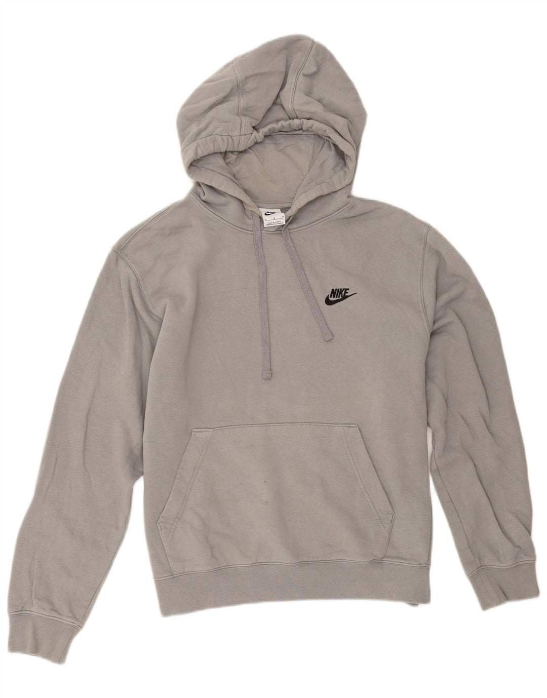 Nike Herren Kapuzenpullover aus mittelgrauer Baumwolle