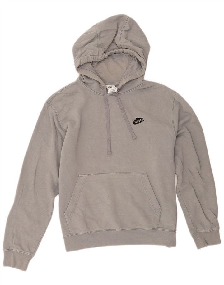 Nike Herren Kapuzenpullover aus mittelgrauer Baumwolle