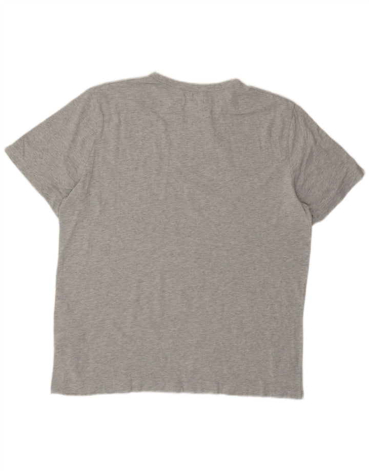COS Herren-T-Shirt, normal, mittelgraue Baumwolle