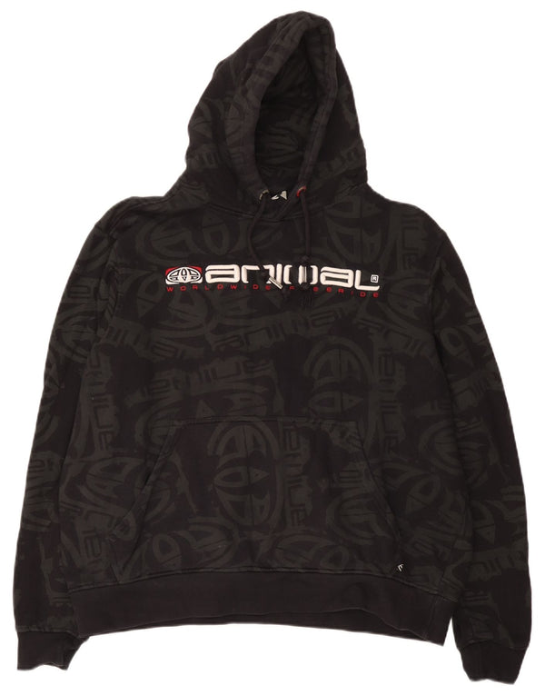 Animal Damen-Kapuzenpullover mit Grafik, UK 18, XL, schwarze Baumwolle