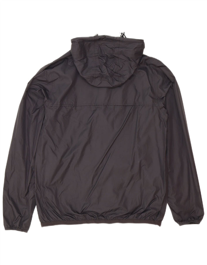 K-Way Herren-Regenjacke mit Kapuze, Größe 36, Schwarz