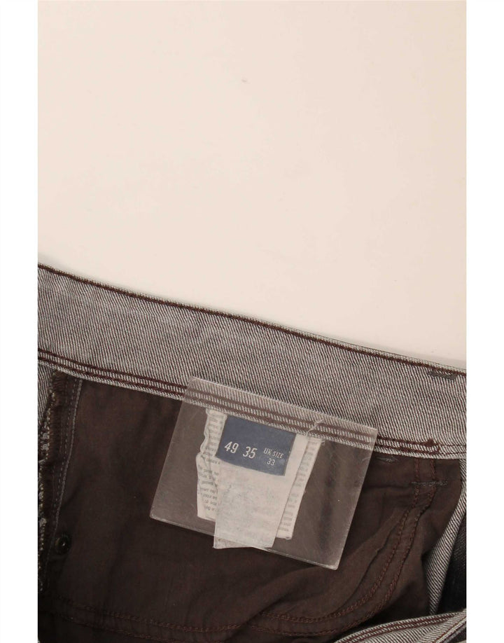 Trussardi Herren Straight Jeans W33 L33 Grau
