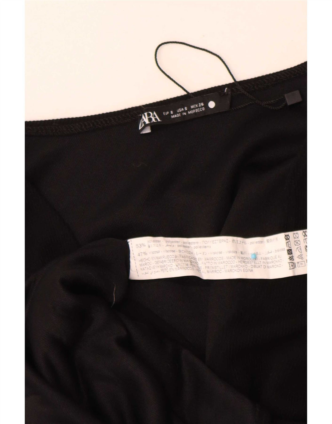 Übergroßes Maxikleid für Damen von Zara, Gr. 10, Größe S, Schwarz, Polyester