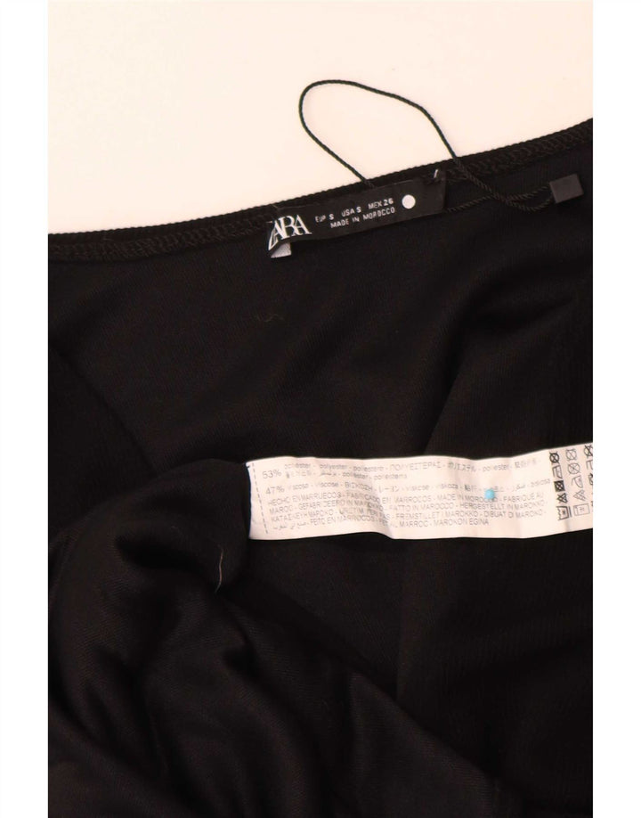 Übergroßes Maxikleid für Damen von Zara, Gr. 10, Größe S, Schwarz, Polyester