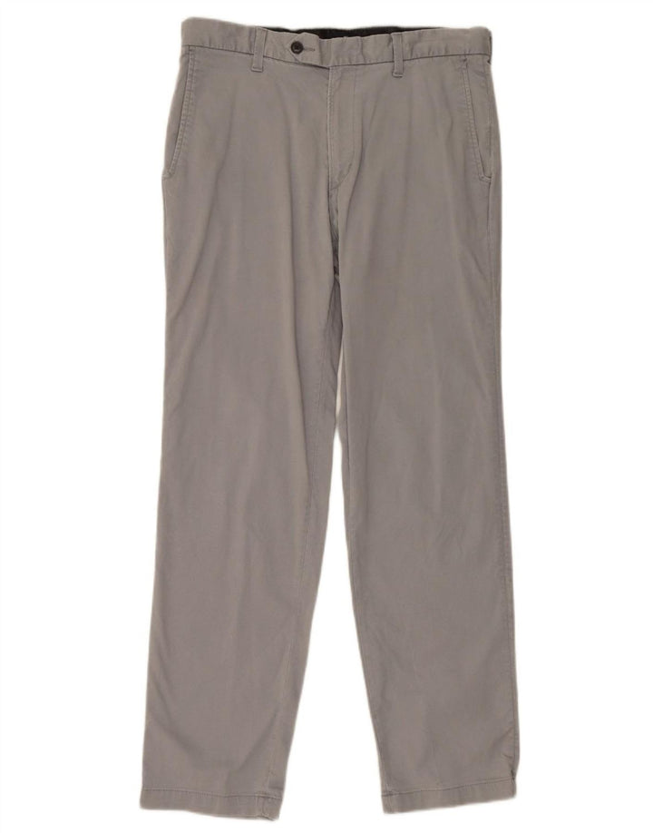 Marks & Spencer Herren Blue Harbour Straight Anzughose W34 L33 Grau