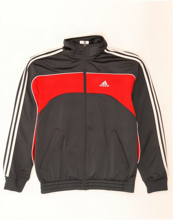 Adidas Herren Graphic Trainingsanzug Top Jacke UK 36/38 Small Grau Colourblock