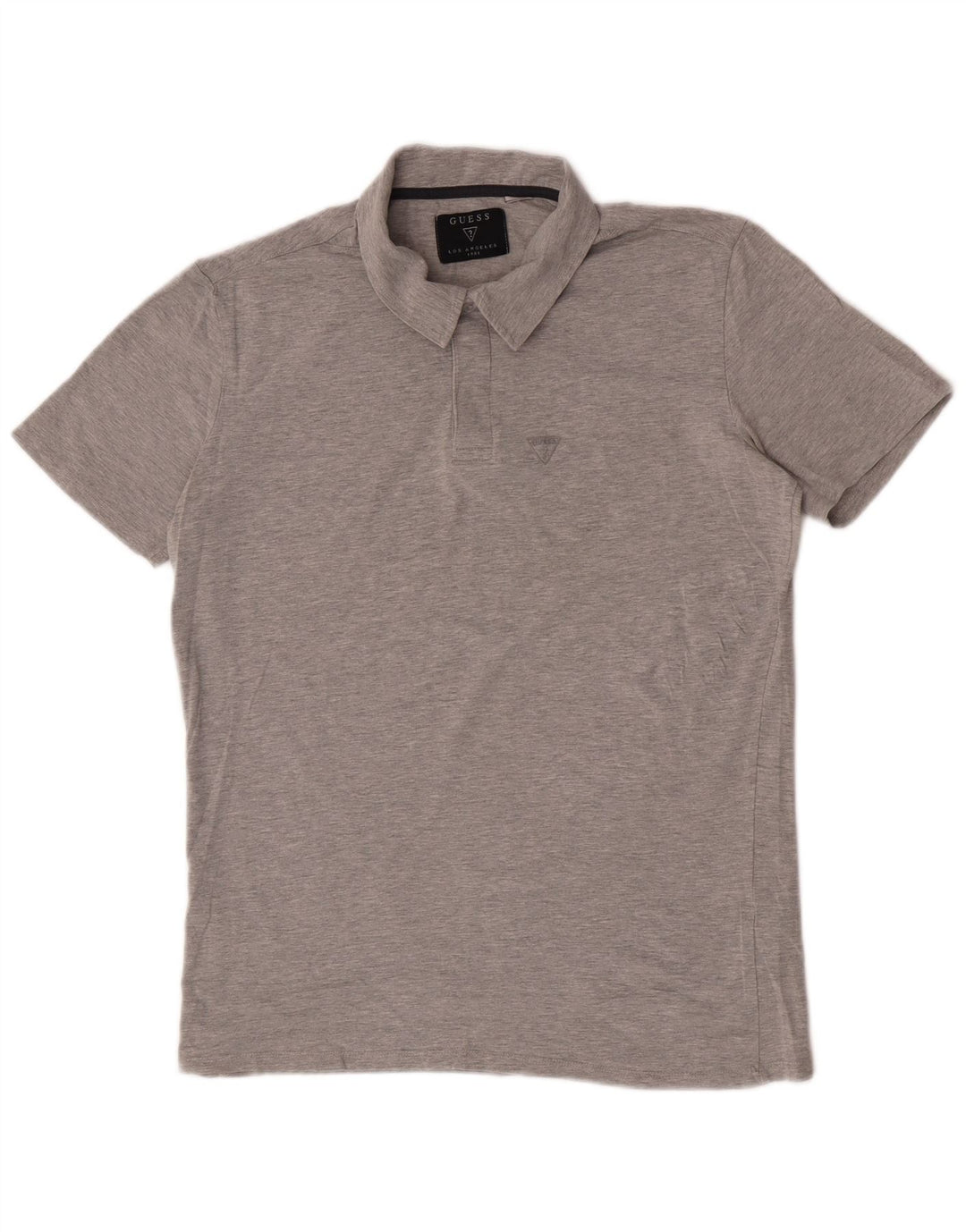 Guess Herren Poloshirt UK 42 Large Grau Baumwolle