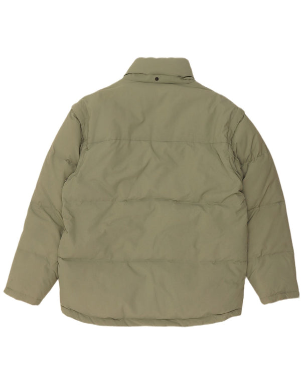 Fila Herren Wattierte Jacke UK 40 Large Grün Polyamid