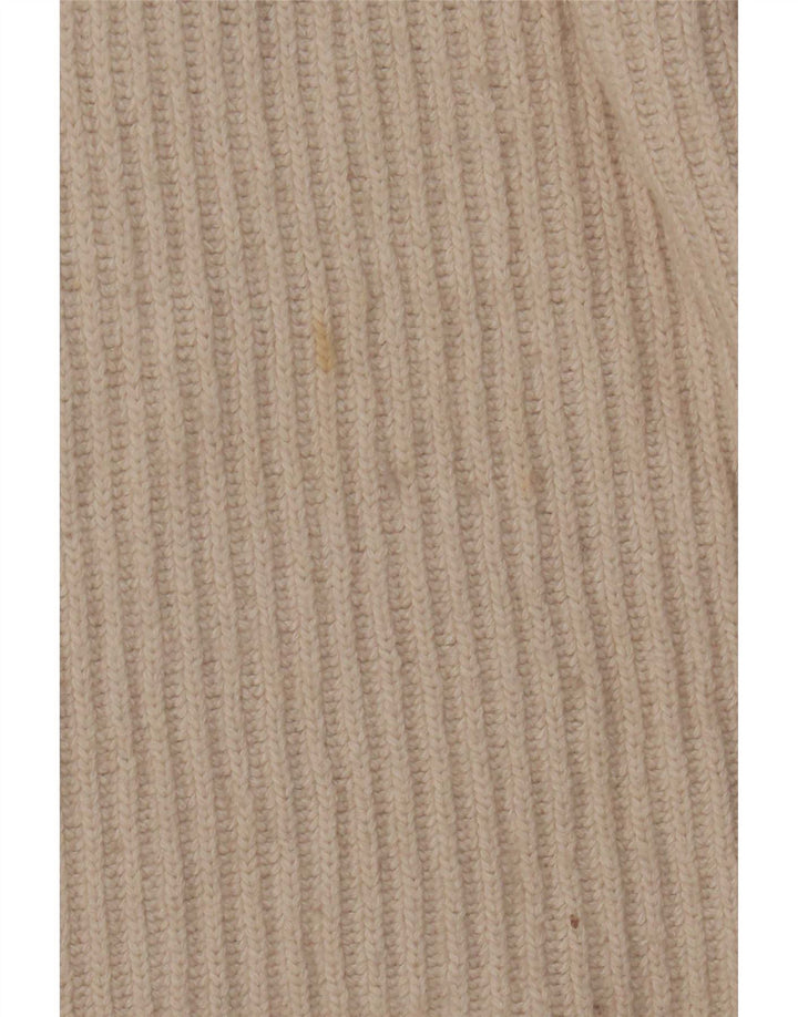 Massimo Dutti Damen-Strickjacke in Übergröße, Gr. 10, Größe S, Beige, Wolle