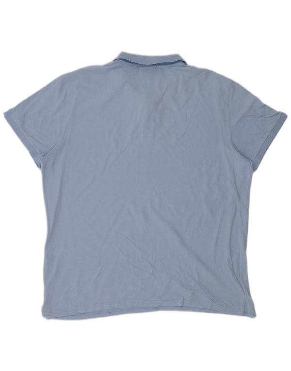 GANT Herren-Poloshirt mit normaler Passform, 4XL, blaue Baumwolle